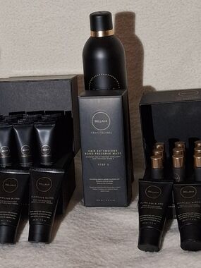 Bellami Hair Ext. Purple Shampoo, Conditioner, Bond Seal, Scalp Detox, moisture